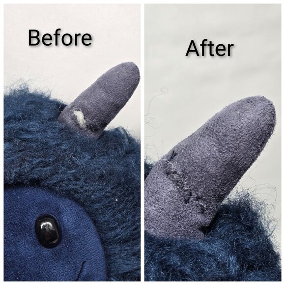 Jellycat London Luda Monster Plush Stuffed Animal Navy Blue 17” Retired *READ* - Picture 2 of 16